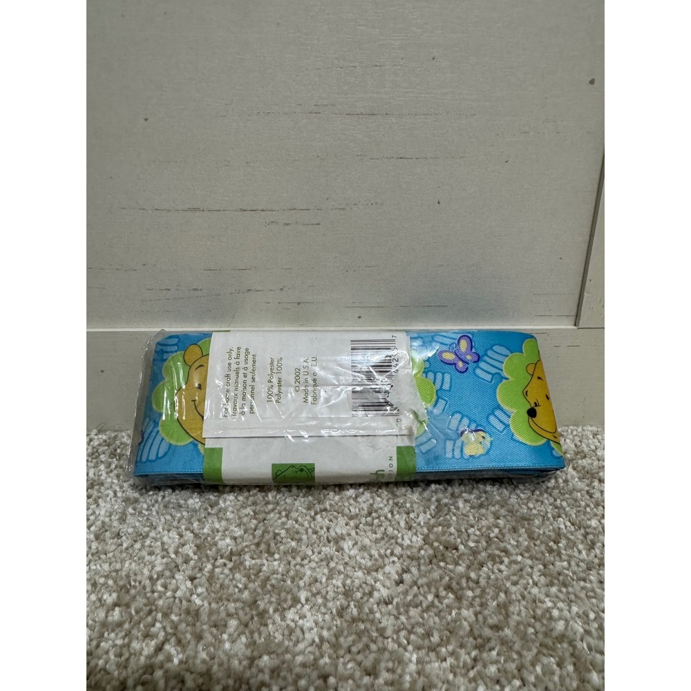 Disney Home Pooh Collection Wrights Blanket Binding Blue 4.75 Yds Vintage 2002 - Picture 5 of 5